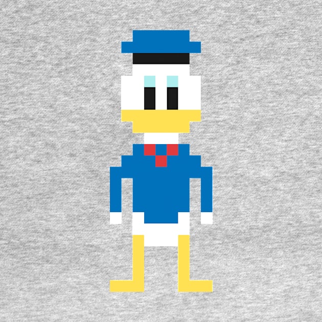 Donald Duck Pixel Character by Rebus28